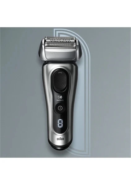 BRAUN BRAUN SERİES 8 8417 ISLAK KURU TIRAŞ MAKİNESİ + ŞARJ STANDI + SEYAHAT ÇANTASI