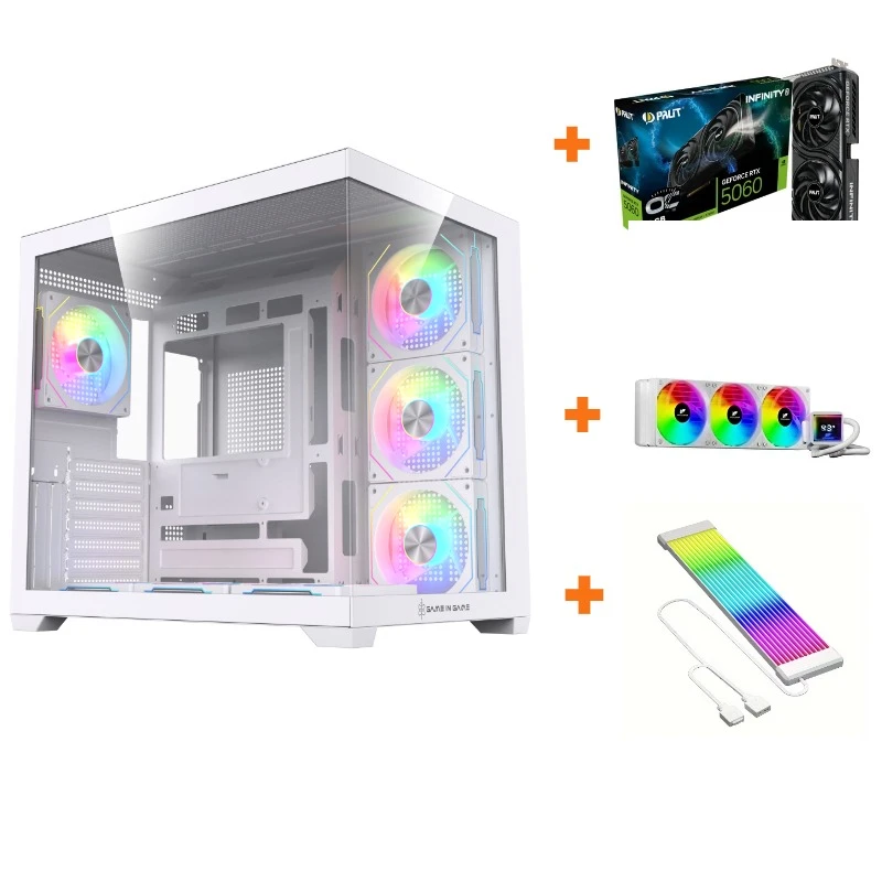 AMD 7500F + 16GB DDR5 + 1TB M2+ RTX 5060 + FULL RGB - SHB60