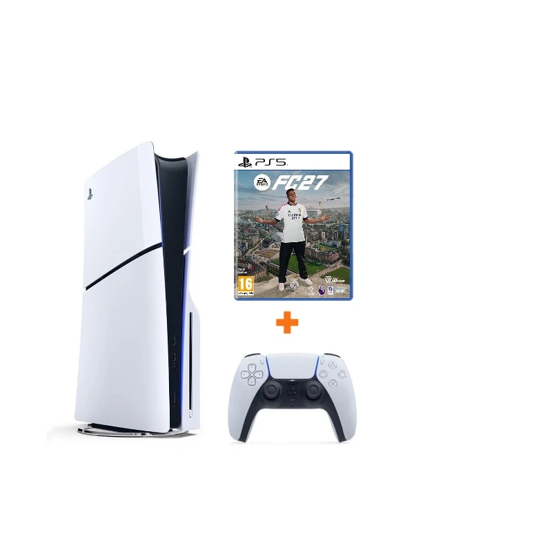 SONY PS5 PLAYSTATİON 5 SLİM CD Lİ 1TB OYUN KONSOLU  + FC 27 OYUN