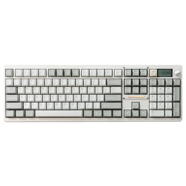 Chilkey ND104 Alüminyum Mekanik Klavye - Lunar White / WS Breeze Switch / 1.2mm