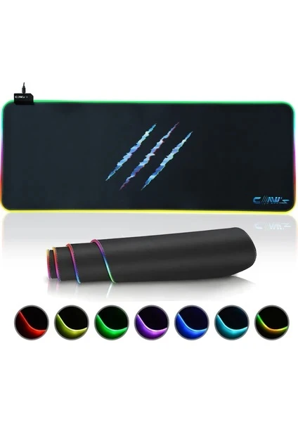 Claws Raptor RGB XL Oyuncu Mouse Pad 80X40