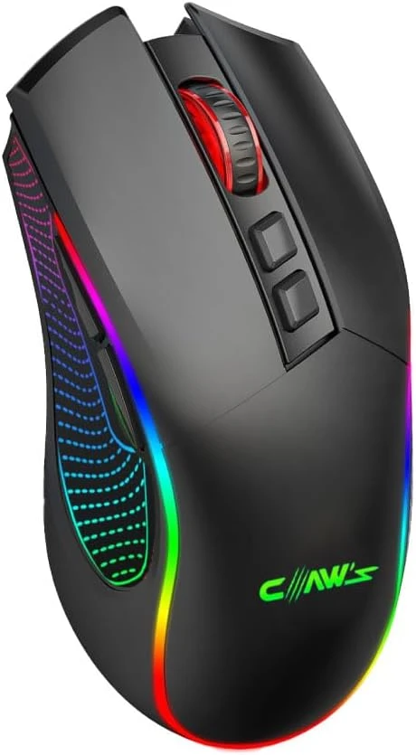Claws Crossfire Air V1 Siyah RGB Makrolu Şarjlı Optik Kablolu/Kablosuz Oyuncu Mouse