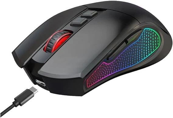 Claws Crossfire Air V1 Siyah RGB Makrolu Şarjlı Optik Kablolu/Kablosuz Oyuncu Mouse