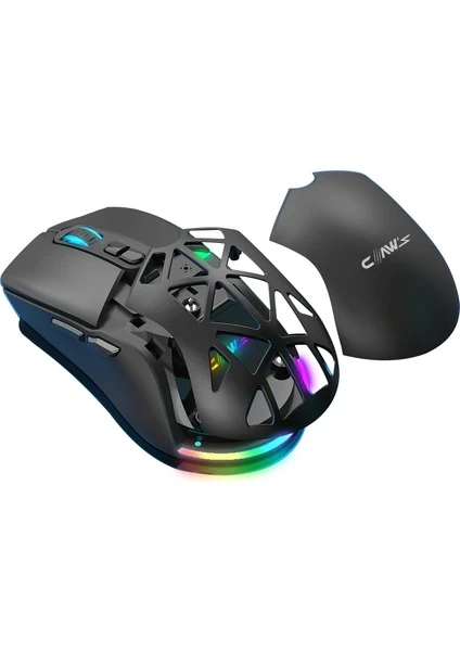 Claws Nexus Air V1 Siyah RGB Optik Kablolu/Kablosuz Oyuncu Mouse
