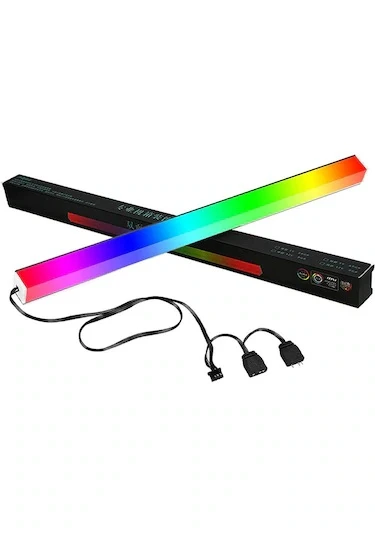 COOLMOON AR30 MASAÜSTÜ IÇİN ALÜMİNYUM KASA ARGB ÇUBUK LED 5V 3PİN 16 MİLYON RENK 30CM