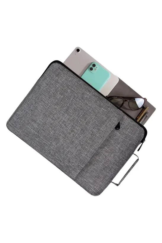 D'VERS GRİ UNİSEX 13-14-15.6 INÇ UYUMLU MACBOOK KILIF NOTEBOOK LAPTOP ÇANTASI