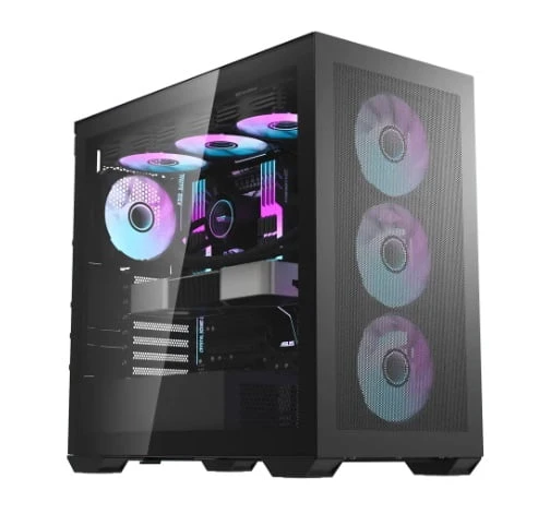 DARKFLASH DLX4000 MESH SİYAH 750W ARGB MİD TOWER KASA