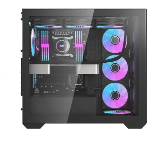 DARKFLASH DLX4000 MESH SİYAH 750W ARGB MİD TOWER KASA
