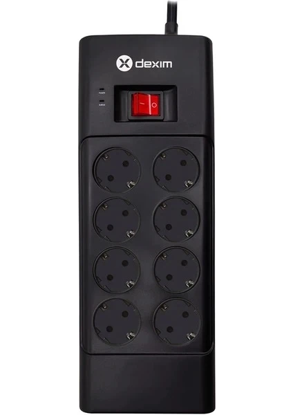 DEXİM SP08DG 8PORT AKIM KORUYUCU PRİZ