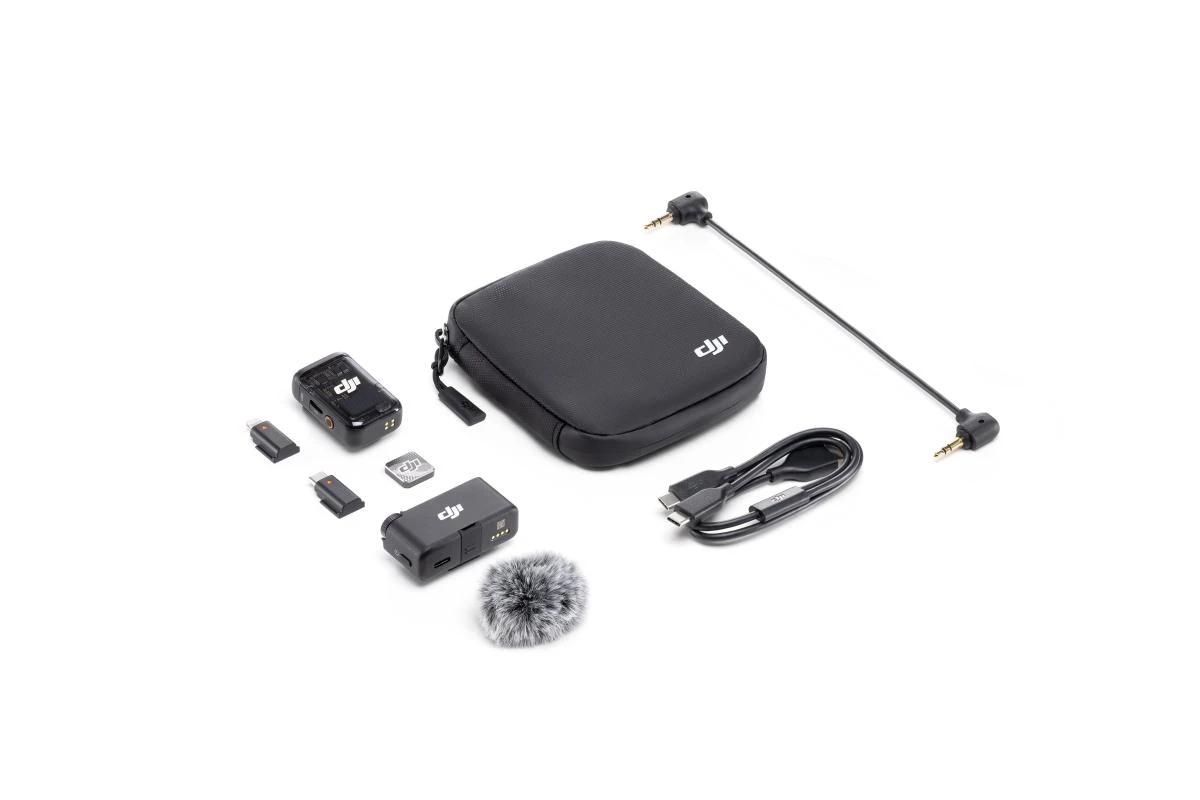DJI MİC 2 (1 TX + 1 RX) KABLOSUZ TEK KİŞİLİK KOMPAKT MİKROFON SETİ