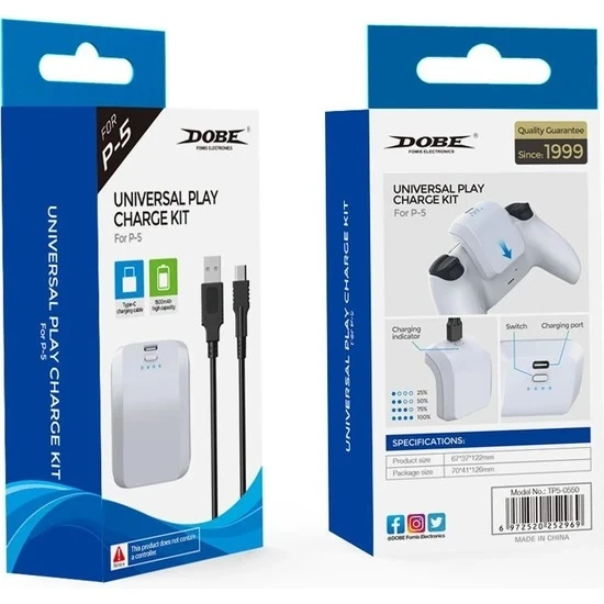 Dobe Ps5 Dualsense Pil Batarya Pack Playstation 5