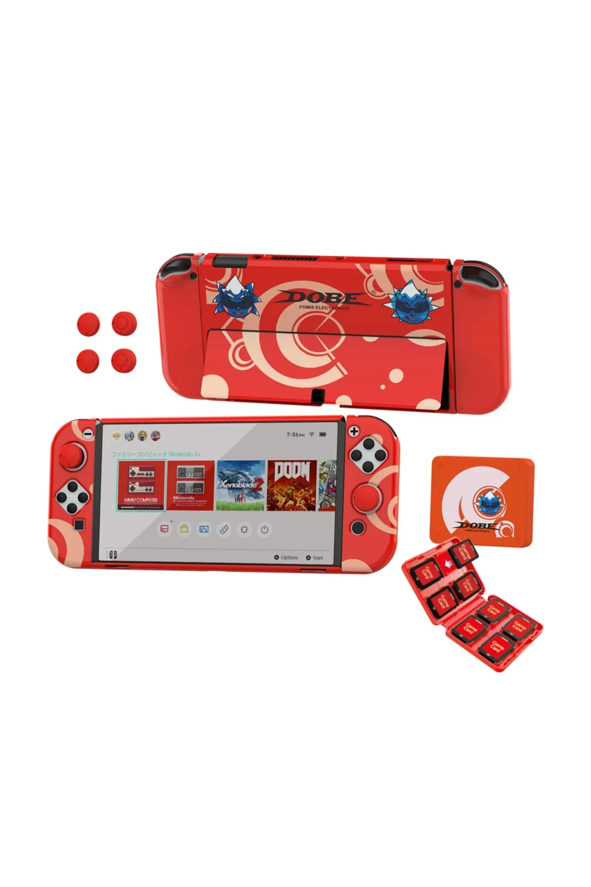 DOBE SWITCH PROTECTİON KİT KIRMIZI RENK