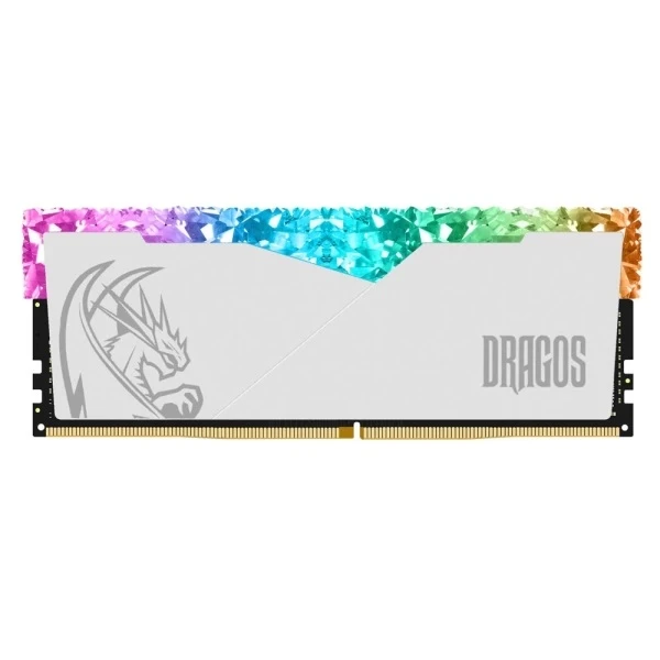 DRAGOS EDGEHORİZON N 8GB DDR4 3200MZ CL22 1.2V SOĞUTUCULU RGB RAM  BEYAZ RENK