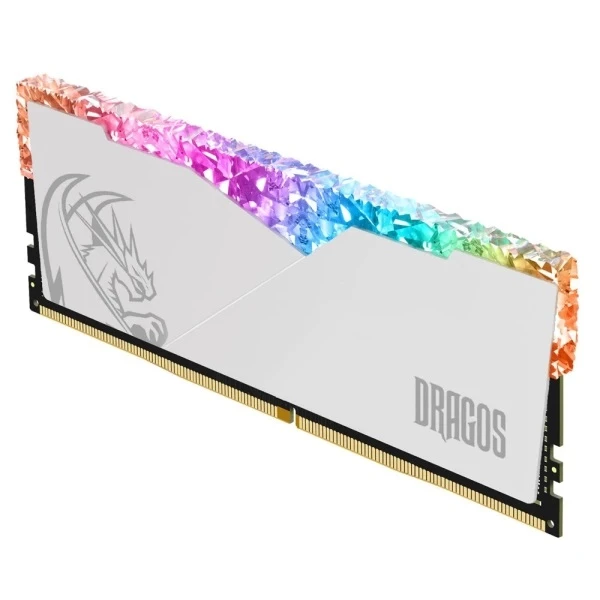 DRAGOS EDGEHORİZON N 8GB DDR4 3200MZ CL22 1.2V SOĞUTUCULU RGB RAM  BEYAZ RENK