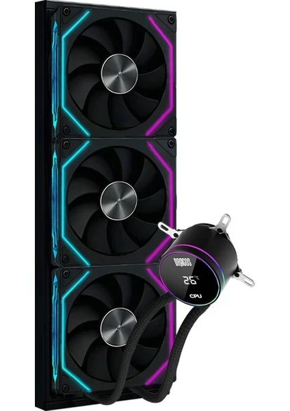DRAGOS FROSTBİTE 360 DIGITAL DISPLAY COOLER SİYAH RENK