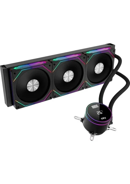 DRAGOS FROSTBİTE 360 DIGITAL DISPLAY COOLER SİYAH RENK