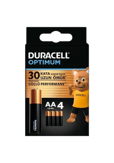 DURACELL OPTİMUM AA PİL 4 LÜ PAKET 1.5 ALKALİN