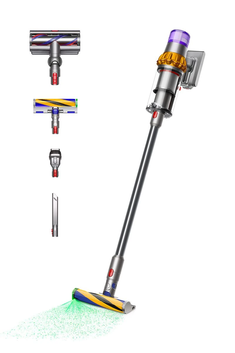 Dyson V15 Detect™ Absolute Kablosuz Dikey Süpürge Sarı/Gri (Dyson Türkiye Garantili)