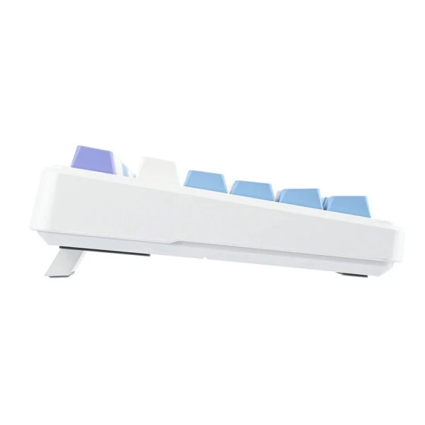 Aula F99 3 Modlu RGB Hot Swap Mekanik Linear GrayWood V3 Switch Kablosuz Makrolu Klavye Lila