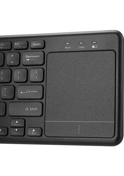 EVEREST EKW-155 SİYAH TOUCPAD MOUSE US LAYOUT KABLOSUZ SMART TV KLAVYE