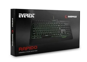 Everest Rampage Rapido KB-R03 Oyuncu Klavyesi