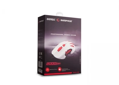 EVEREST RAMPAGE SMX-R3 2000 DPI MAKROLU BEYAZ KABLOLU GAMING MOUSE - 16067