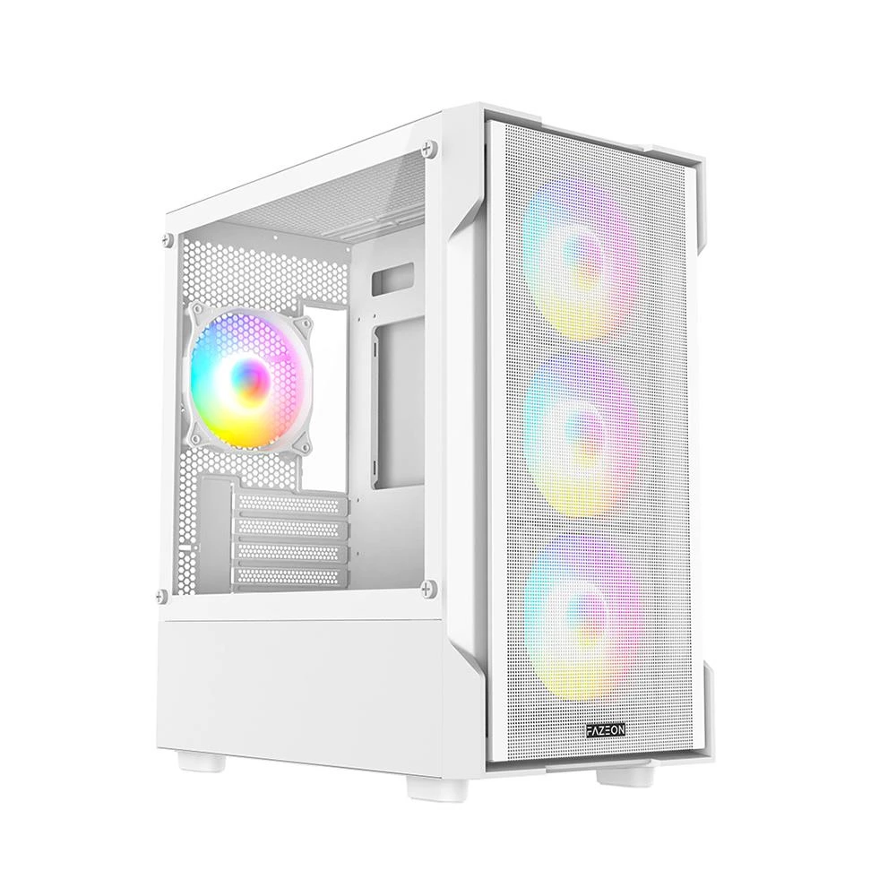 Fazeon F1 F1M650BWM Fanlı 650 W Beyaz Micro ATX Oyuncu Kasası