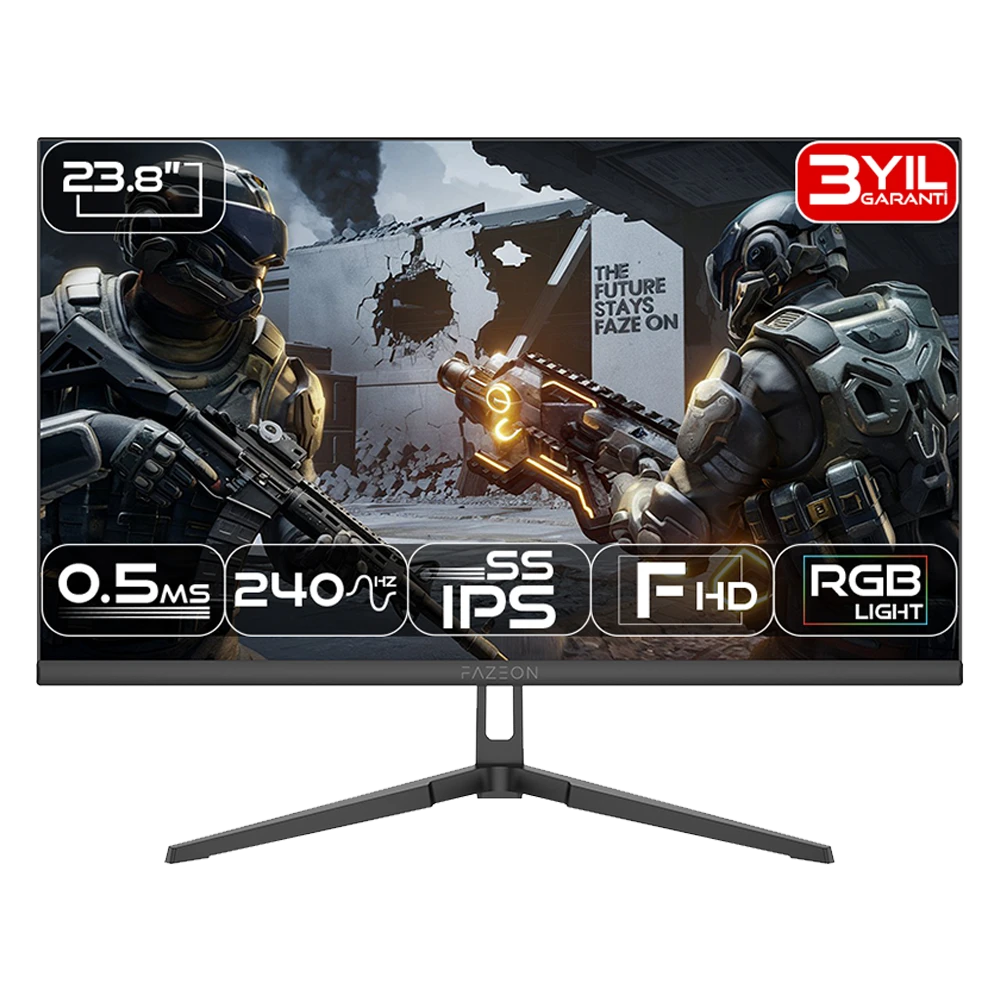 Fazeon X24F241S 23.8" 0.5 ms Full HD IPS 240 Hz Oyuncu Monitörü