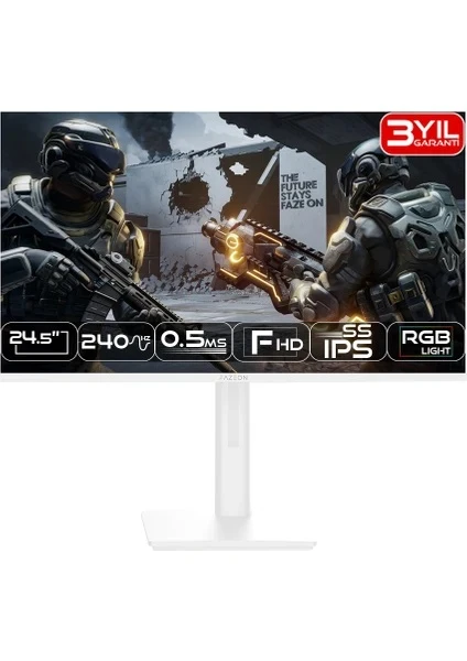 Fazeon X25F240PW 24.5'' 0.5 ms Full HD IPS 240 Hz Oyuncu Monitörü