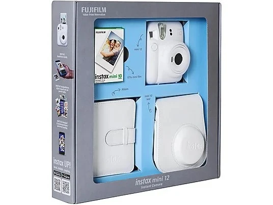 FUJIFILM Instax Mini 12 Bundle Box Anlık Fotoğraf Makinesi Kil Beyazı