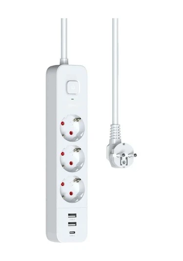 FULLTECH FTR-16 PRİZ 1,8MT USB'Lİ 3'LÜ - 64022