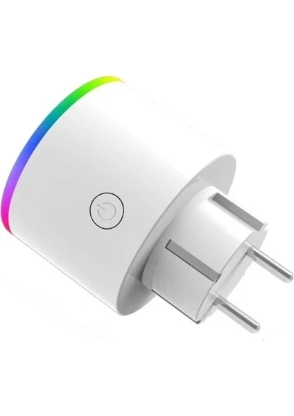 FULLTECH SMART PLUG FSM-2 AKIM KORUMALI AKILLI PRİZ RGB IŞIKLI 2.4 G WİFİ
