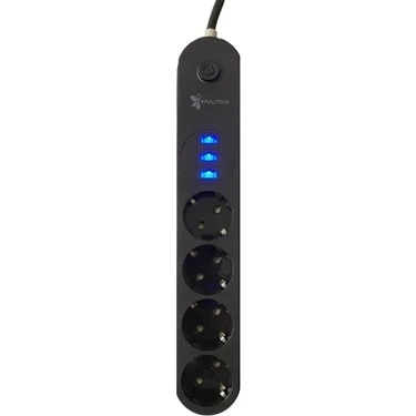 FULLTECH TERMAL AKIM KORUMALI ISIYA DAYANIKLI 3'LÜ PRİZ 2 MT FTR-01