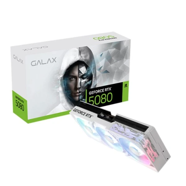 Galax RTX 5080 1-Click OC White 58NZN6MDBCWH 256 Bit GDDR7 16 GB Ekran Kartı