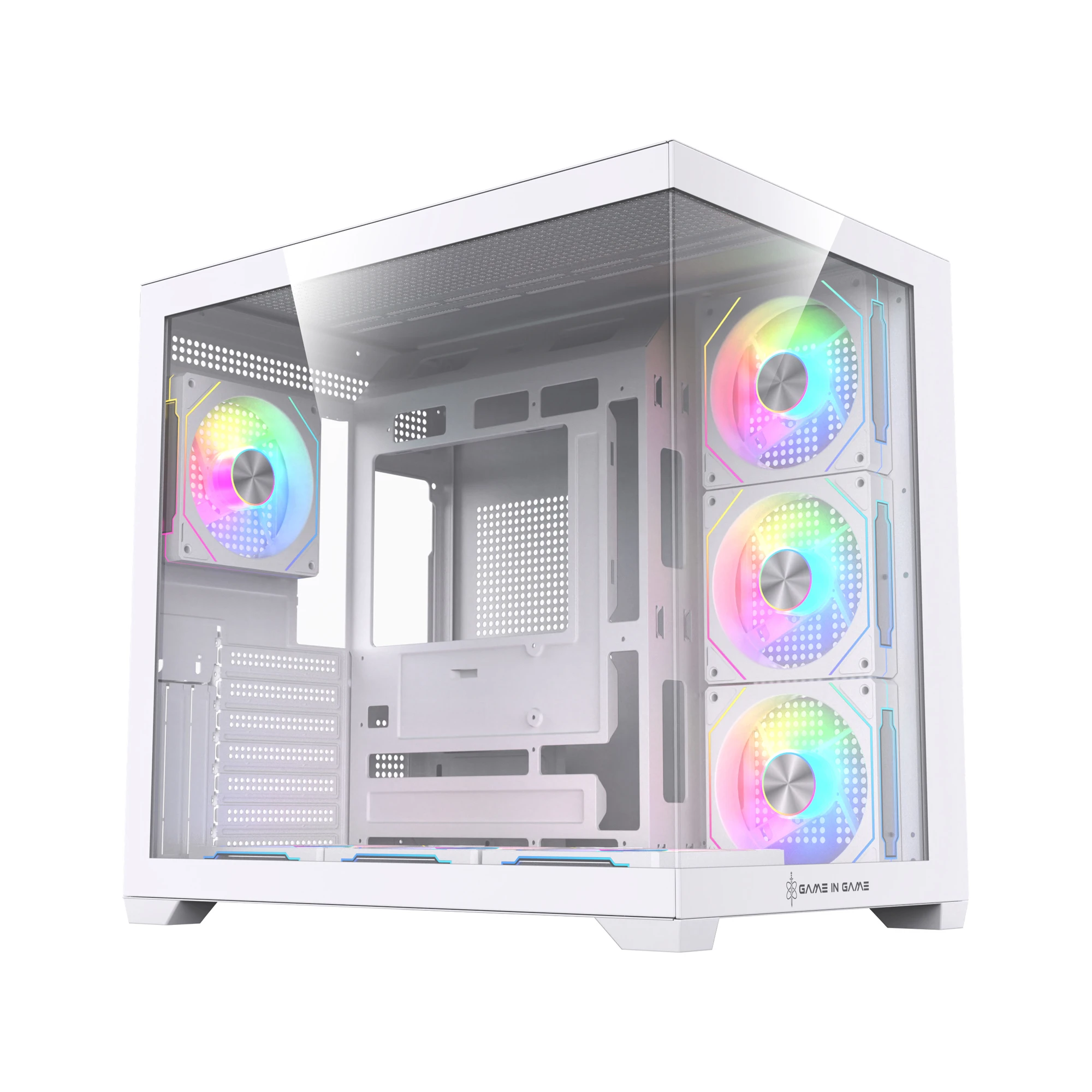 Game İn Game Dream Beyaz 7x12cm Argb Fanlı Akvaryum Kasa