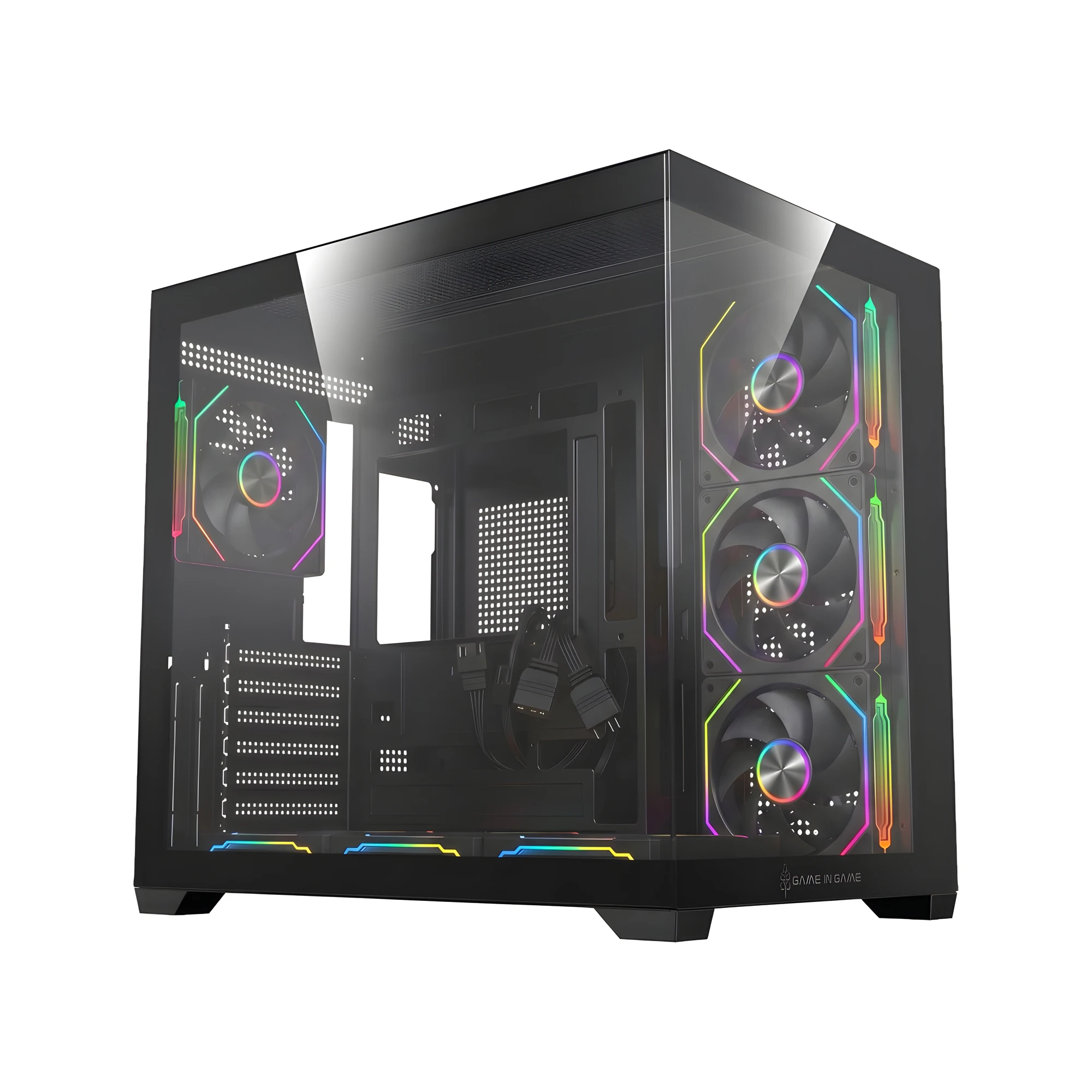 Game İn Game Dream Siyah 7x12cm Argb Fanlı Akvaryum Kasa