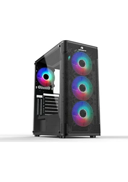 GAMEBOOSTER GB-M206B USB 3.0 RGB FAN ATX SİYAH KASA