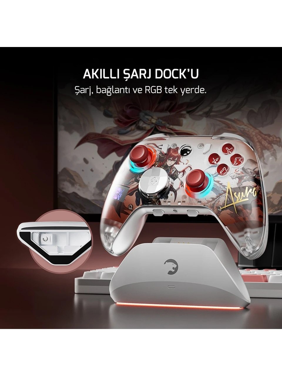 Gamepower Asura Kablolu/Kablosuz PC Oyun Kolu