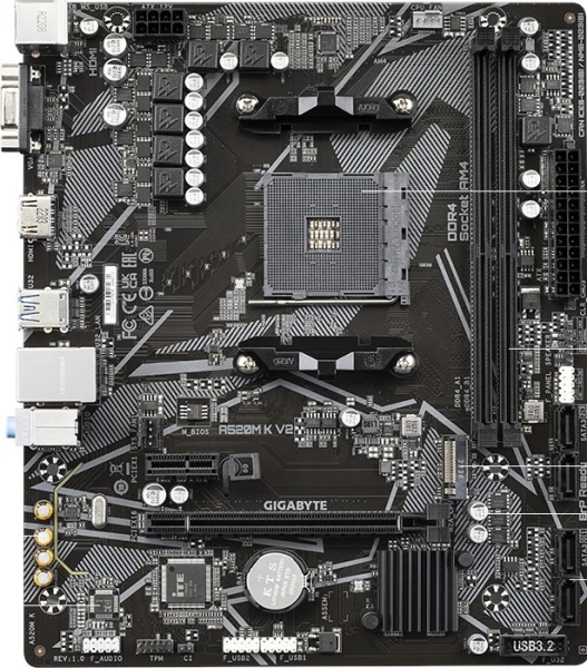 GİGABYTE A520M K V2 D4 AM4 VGA HDMİ ANAKART