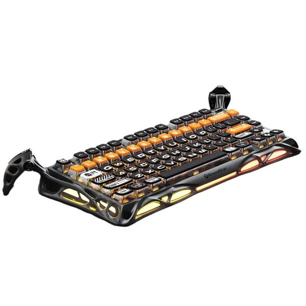 GravaStar Mercury K1 Pro CyberFlare RGB %75 TKL X Kailh Switch Kablolu/Kablosuz Mekanik Oyuncu Klavyesi