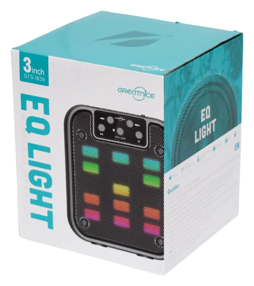 GREATNICE GTS-1839 EQ LIGHT WIRELESS SPEAKER