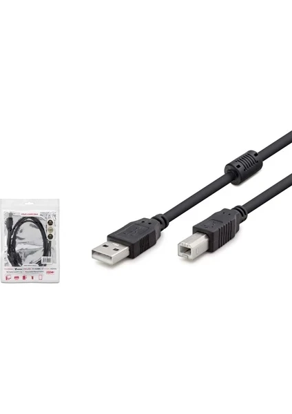 HADRON HDX7506 USB PRINTER KABLO 3M SİYAH