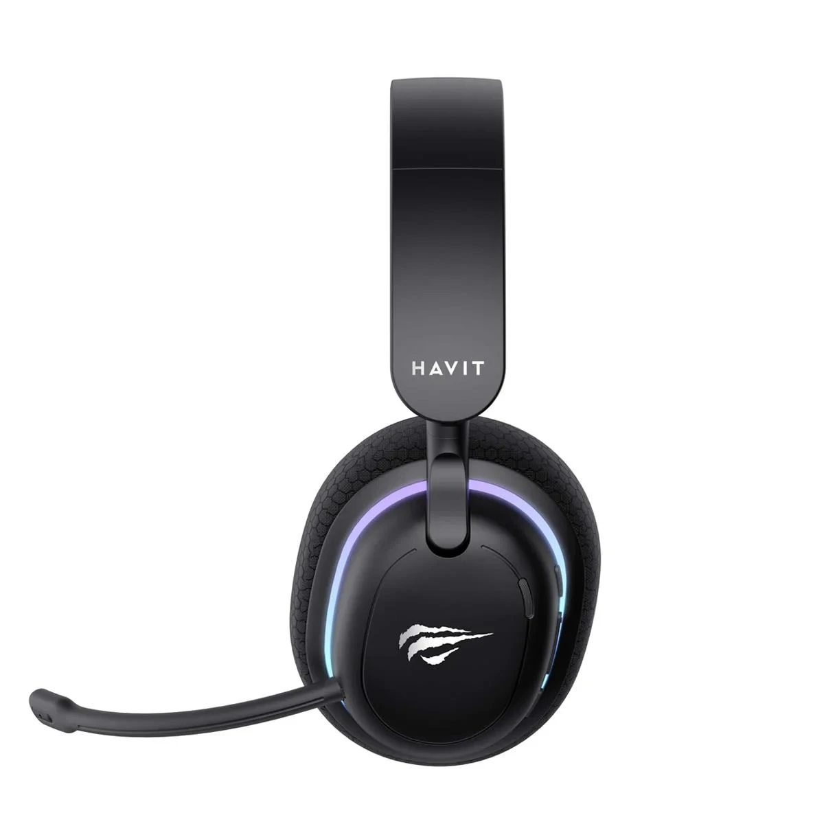 Havit Gamenote Fuxi-H7 Siyah RGB USB Kablolu/Kablosuz Kulak Üstü Oyuncu Kulaklığı