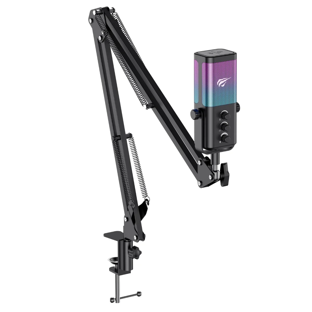 Havit Gamenote GK65 PRO RGB Yayıncı Mikrofon - Siyah