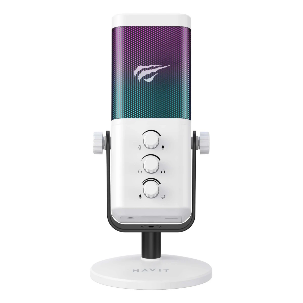 Havit GK65 RGB Profesyonel Beyaz Yayıncı Mikrofonu