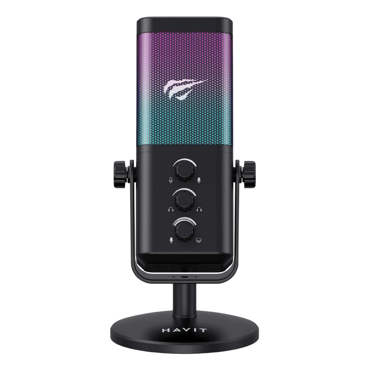 Havit GK65 RGB Profesyonel Siyah Yayıncı Mikrofonu