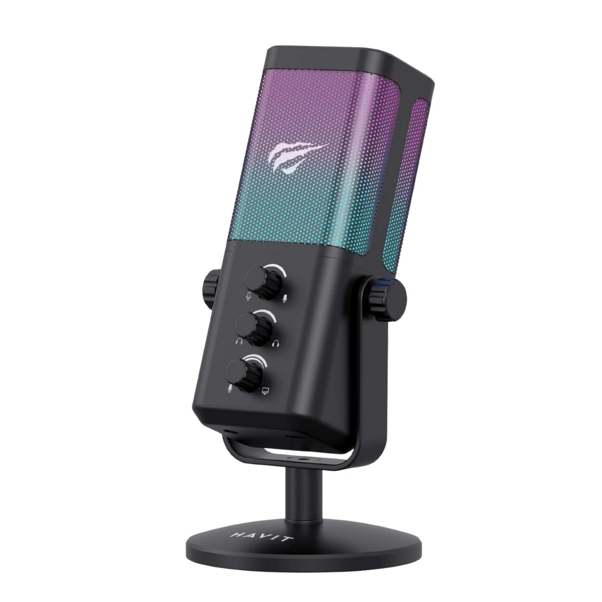 Havit GK65 RGB Profesyonel Siyah Yayıncı Mikrofonu