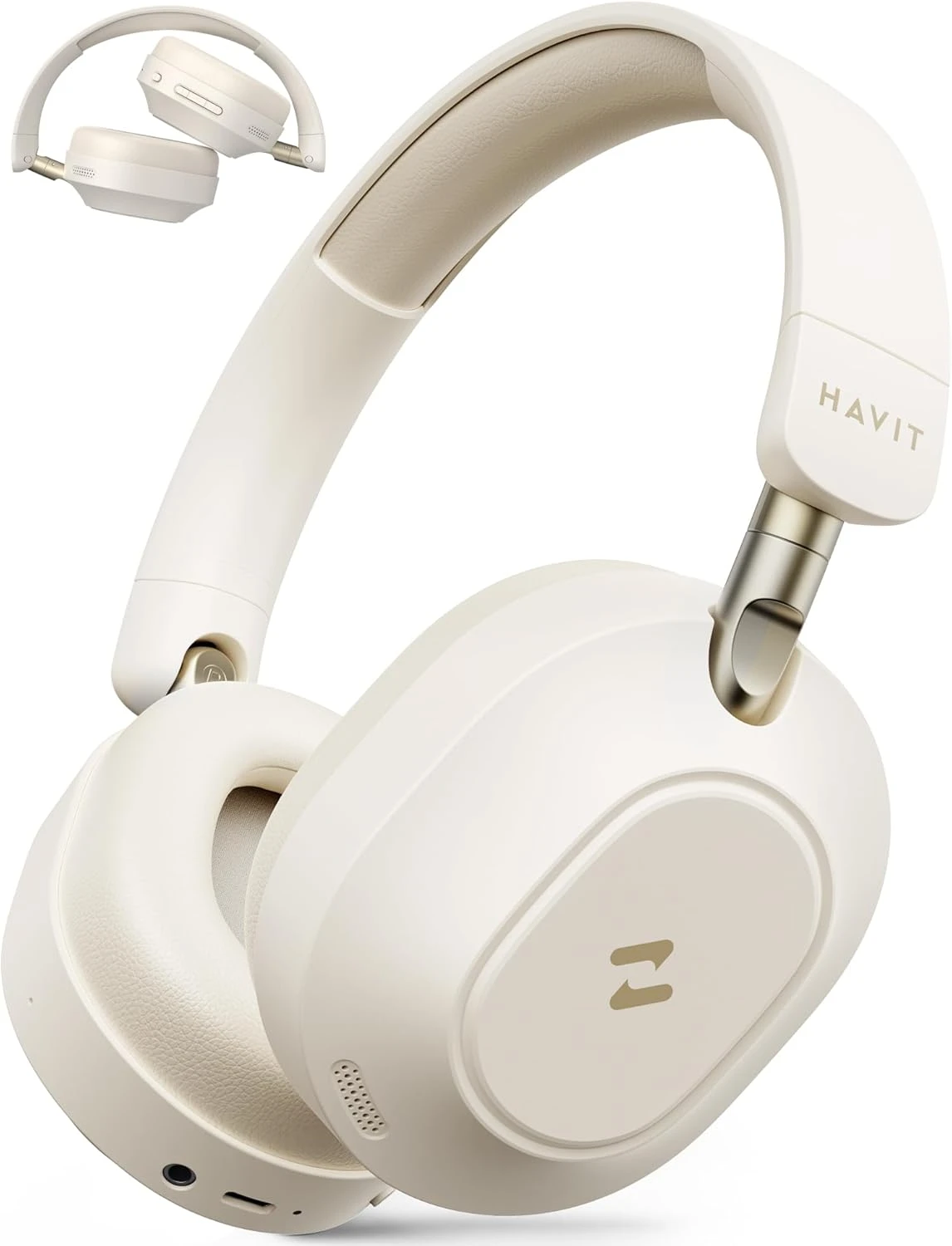 Havit H668BT ANC Bej Kulak Üstü Bluetooth Kulaklık