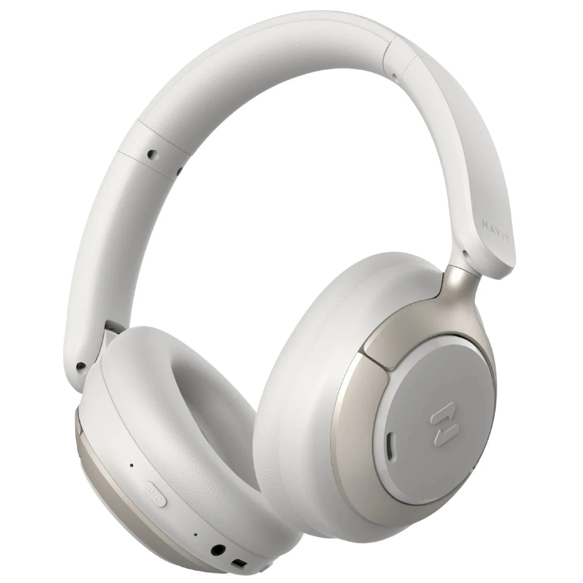 Havit H683BT Hybrid ANC Kafa Üstü Bluetooth Kulaklık Hi-Res - Beyaz