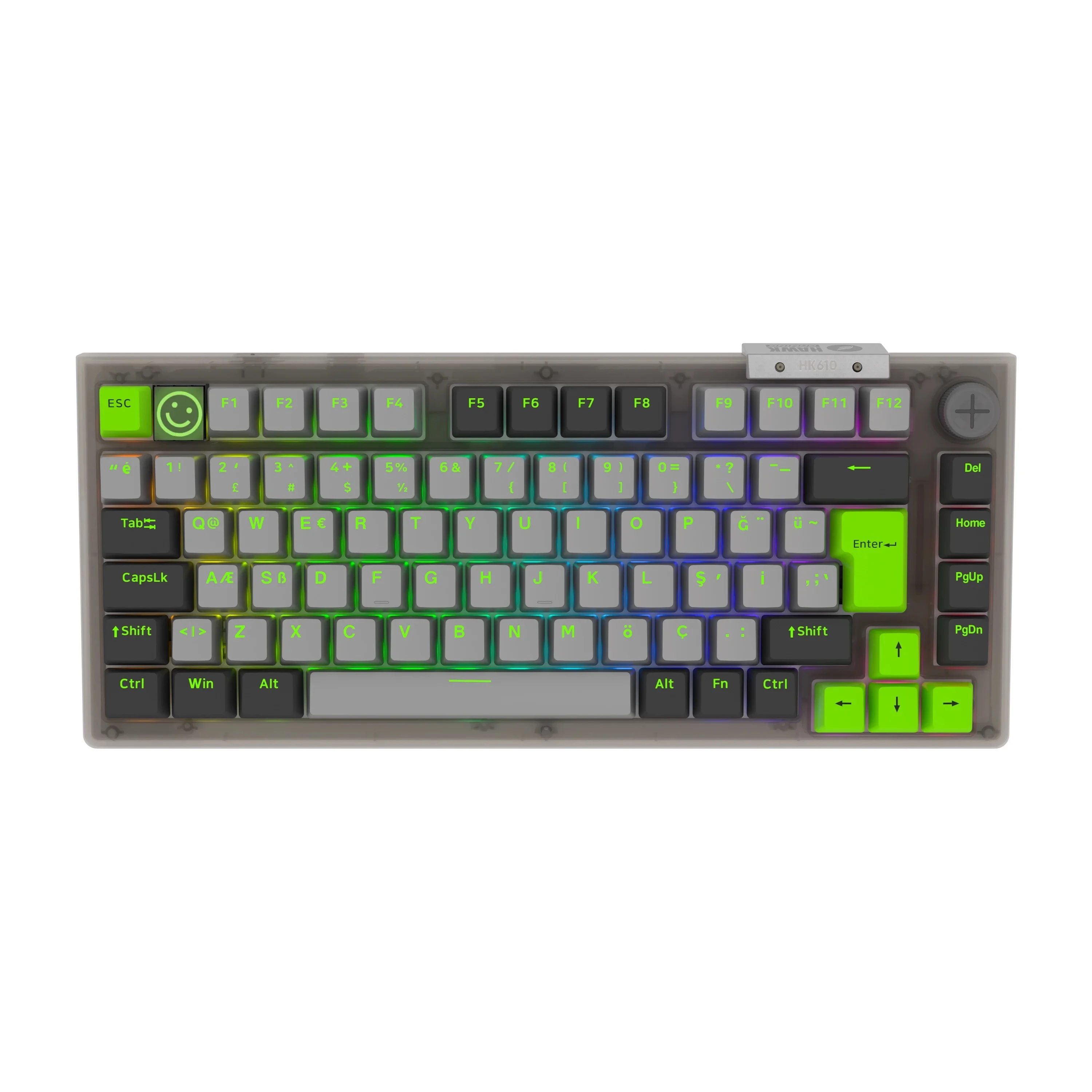 Hawk Gaming HK610 RGB TKL Gateron Switch Kablolu/Kablosuz Oyuncu Klavyesi